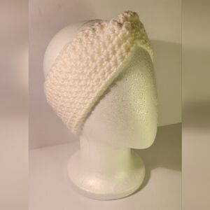 Cozy White Knit Headband